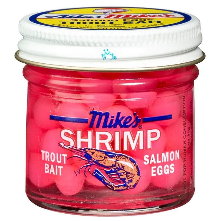 Mikes Nightcrawler Salmon Eggs Trout Fishing Bait 1.1 Ounce Jar