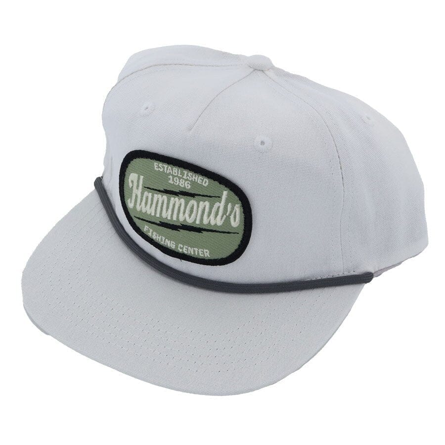 Hammond's Hat Old School White Gray Lighting Patch – Hammonds Fishing