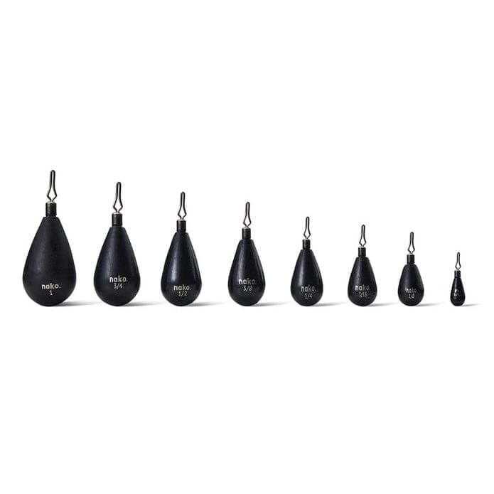 Eagle Claw Pro Series Lead Worm Weights Black 12pk