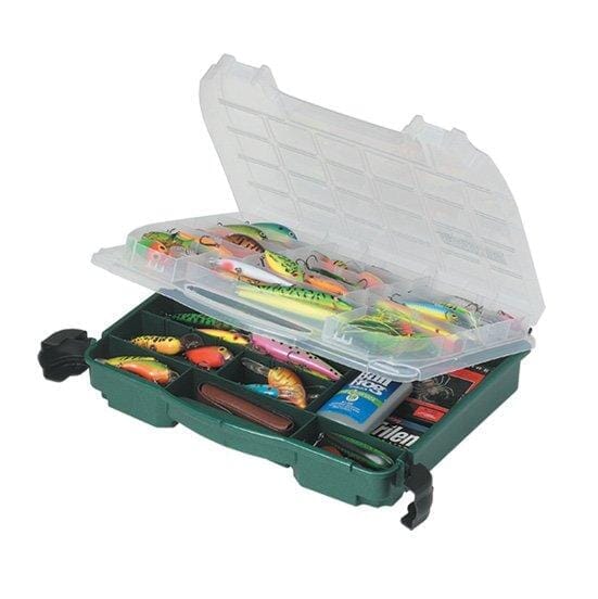 Plano Double Cover Tackle Box, Green/Clear