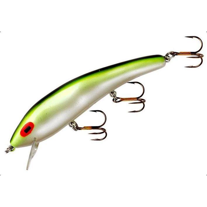 Cotton Cordell Ripplin Red Fin - Chartreuse Minnow, Topwater Lures
