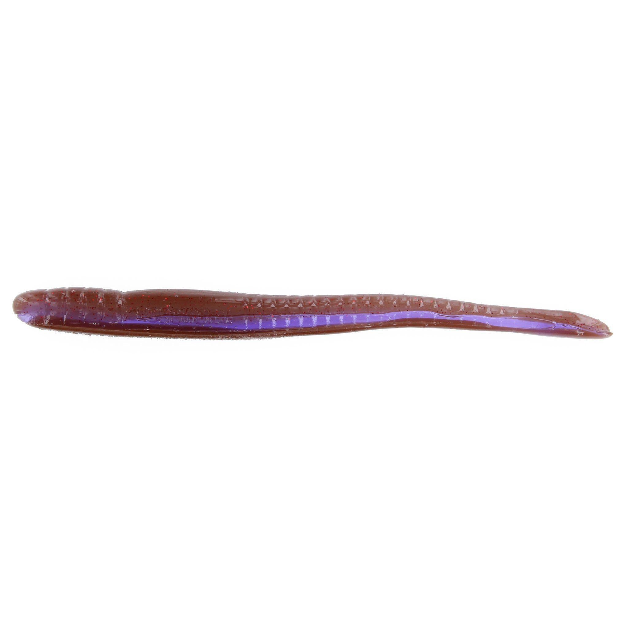 Roboworm Fat Straight Tail Worm - Oxblood Light Red Flake