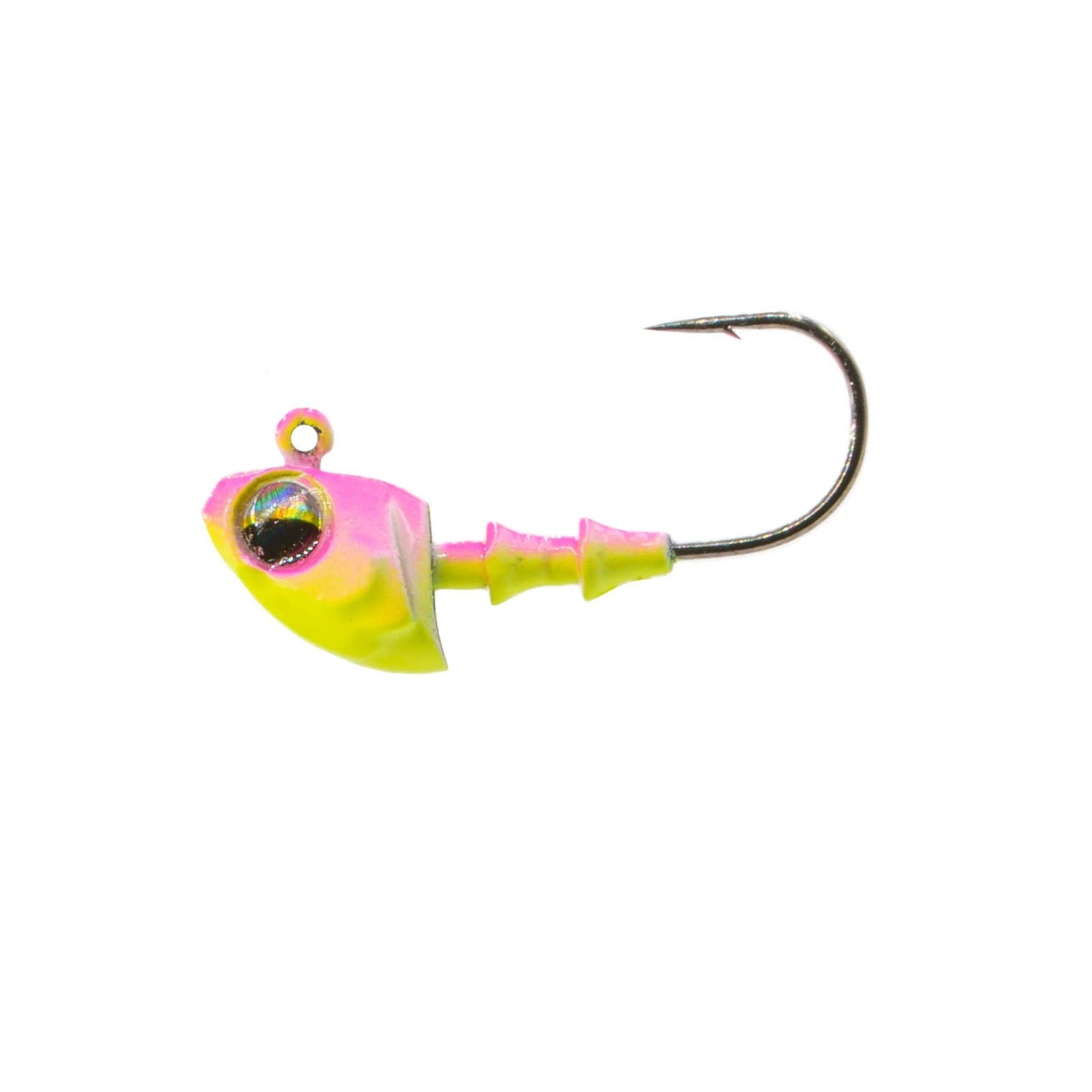 6th Sense Crappie Jig Heads 5pk - Pink Treuse