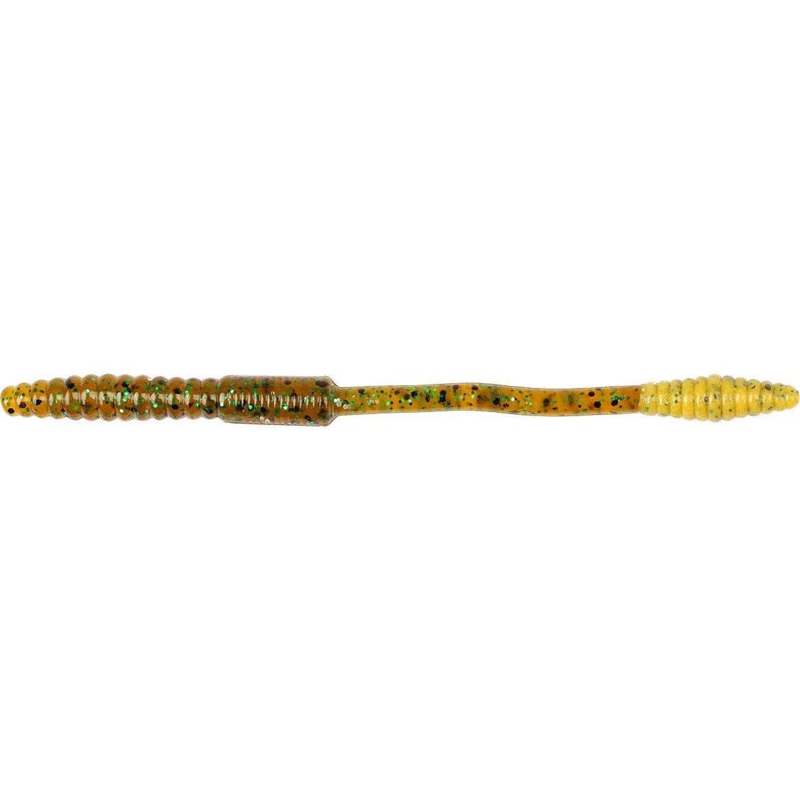 Big Bite Baits Squirrel Tail Worm Pumpkin Green Pepper