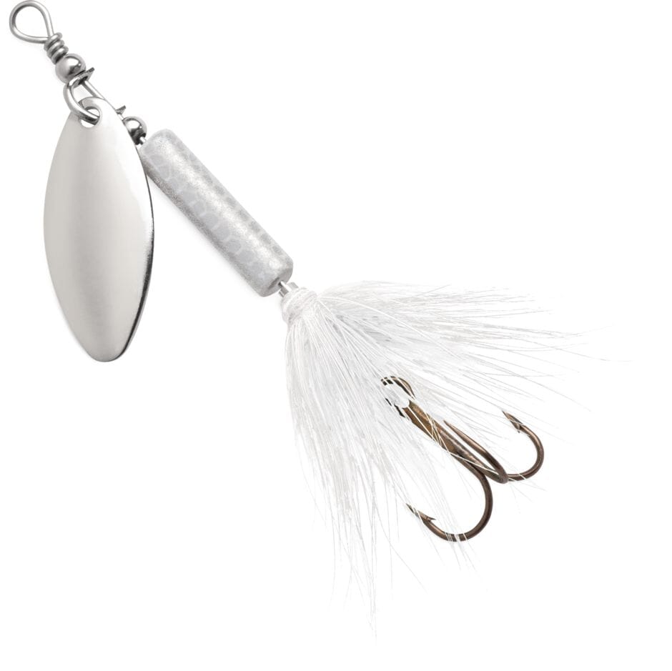 Blue Fox Whip Tail Spinner White-Blue Fox Whip Tail Spinner-Hammonds Fishing