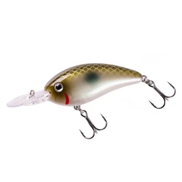 Bomber Gen 2 Fat Free Guppy Crankbait Green Pearl Shad