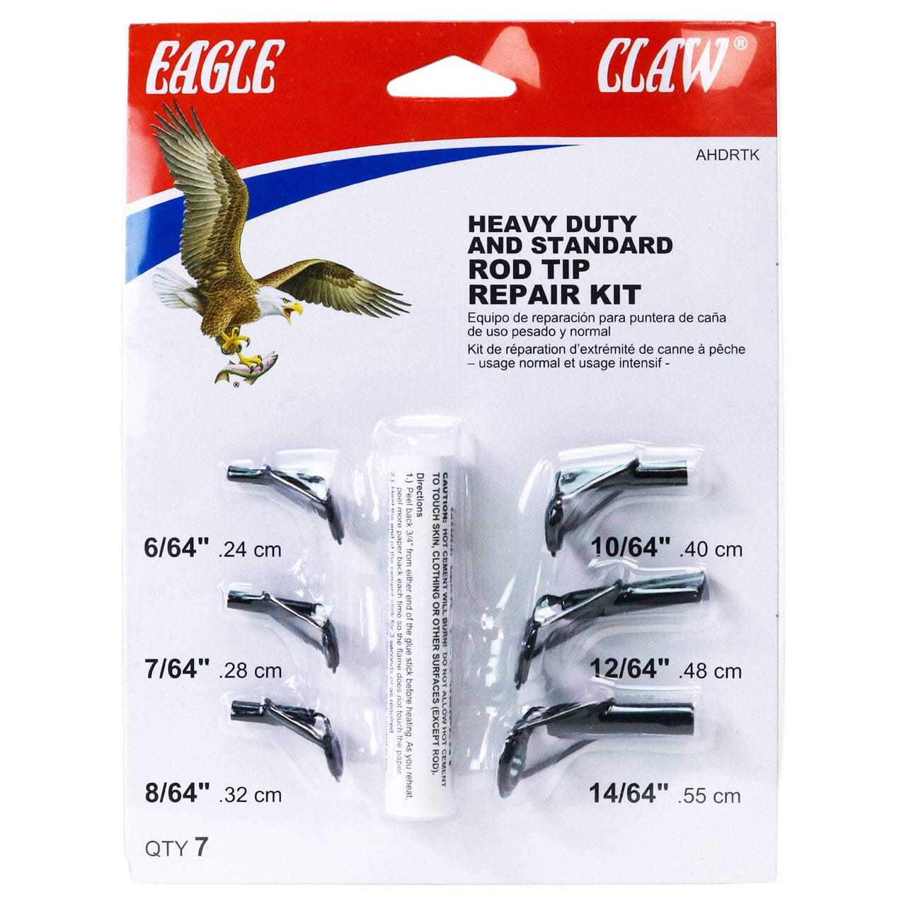 Eagle Claw Rod Tip Repair Kit Heavy Duty And Standard-Eagle Claw Rod Tip Repair Kit-Hammonds Fishing