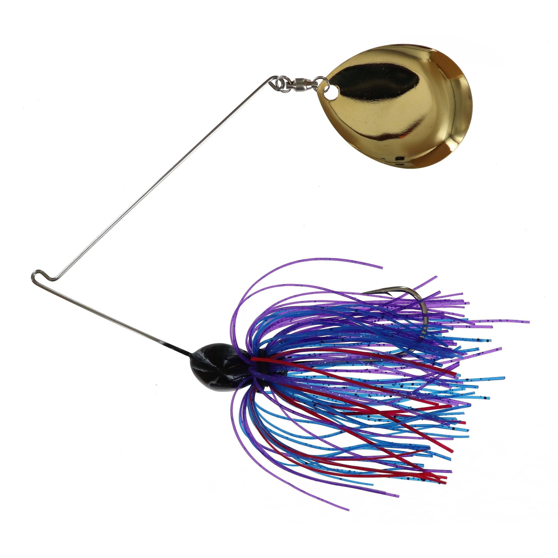 Georgia Blade Night Spinnerbait 203 Violet's Delight Red Black Purple Gold Blade