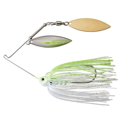 Greenfish Bad Little Blade Double Willow Spinnerbait Chartreuse Flash