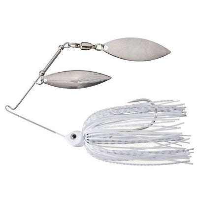 Greenfish Bad Little Blade Double Willow Spinnerbait White Flash