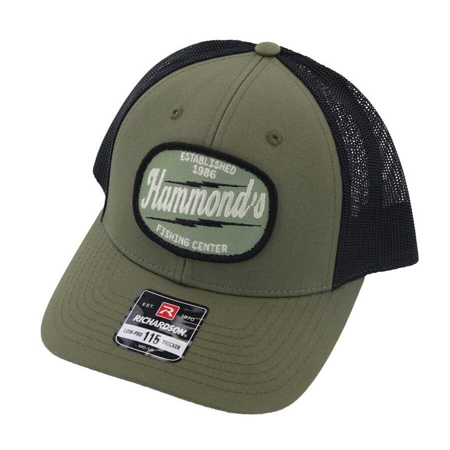 Hammond's Hat 115 Lighting Logo Loden Black Mesh