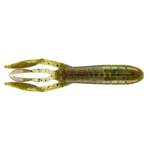 Keitech Glide Camaron 6pk Green Pumpkin Chartreuse