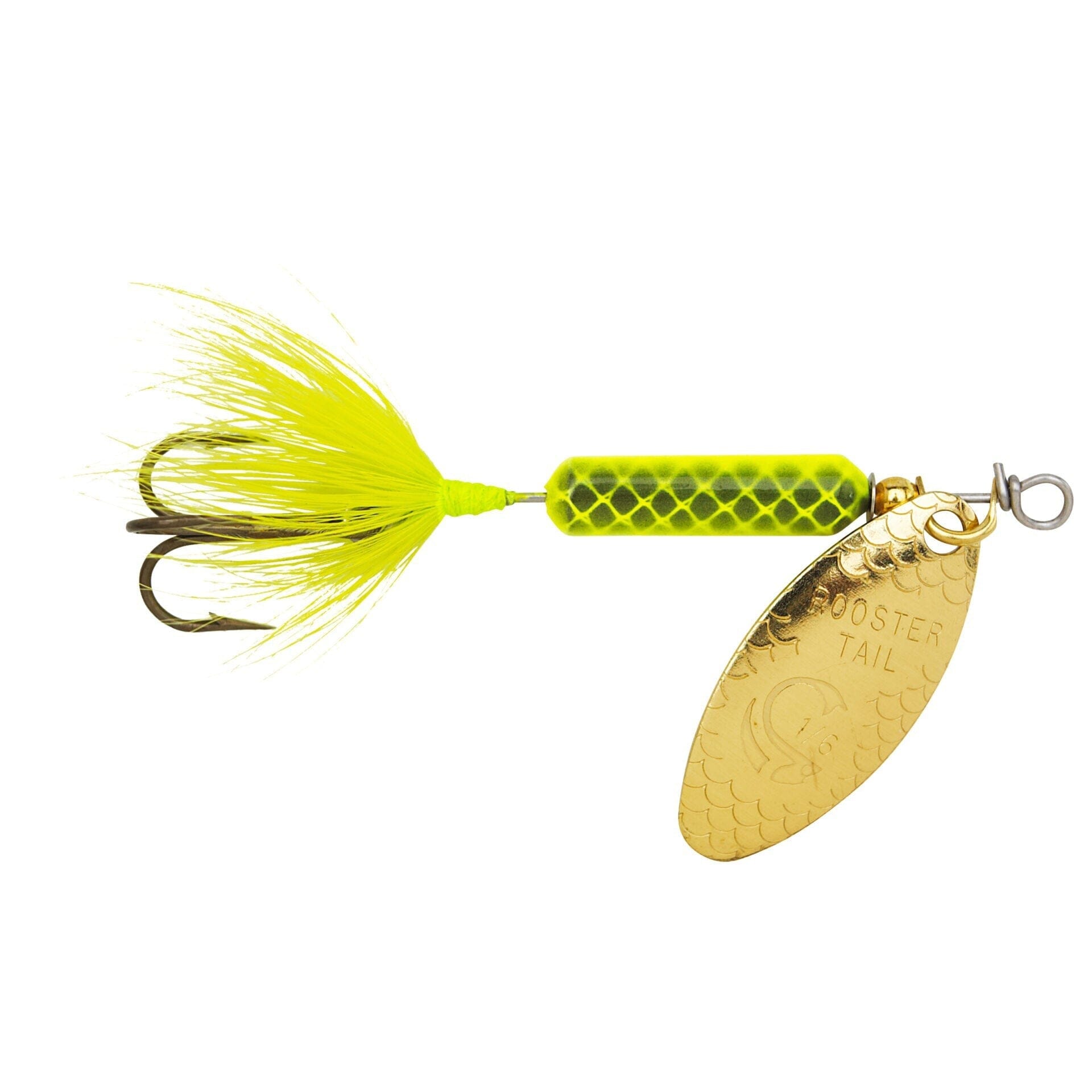 Original Rooster Tail with Treble Chartreuse-Original Rooster Tail with Treble-Hammonds Fishing