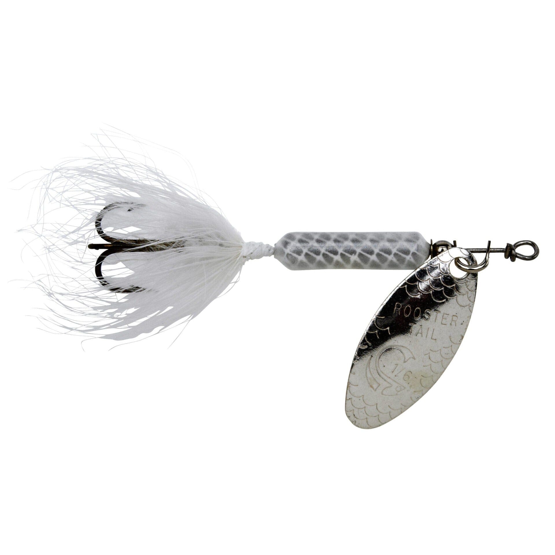 Original Rooster Tail with Treble White-Original Rooster Tail with Treble-Hammonds Fishing