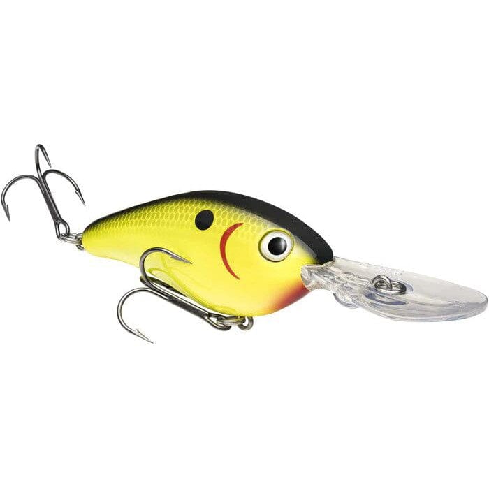 Strike King Pro-Model 8XD Crankbait Black Back Chartreuse-Strike King Pro-Model 8XD Crankbait-Hammonds Fishing