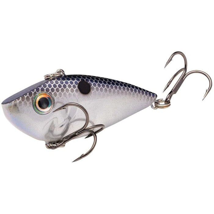 Strike King Red Eyed Shad Tungsten 2 Tap Smokey Chrome Blue