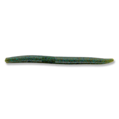 5” 15Ct Watermelon Green W/black & Green Flk senko style worms bass fishing