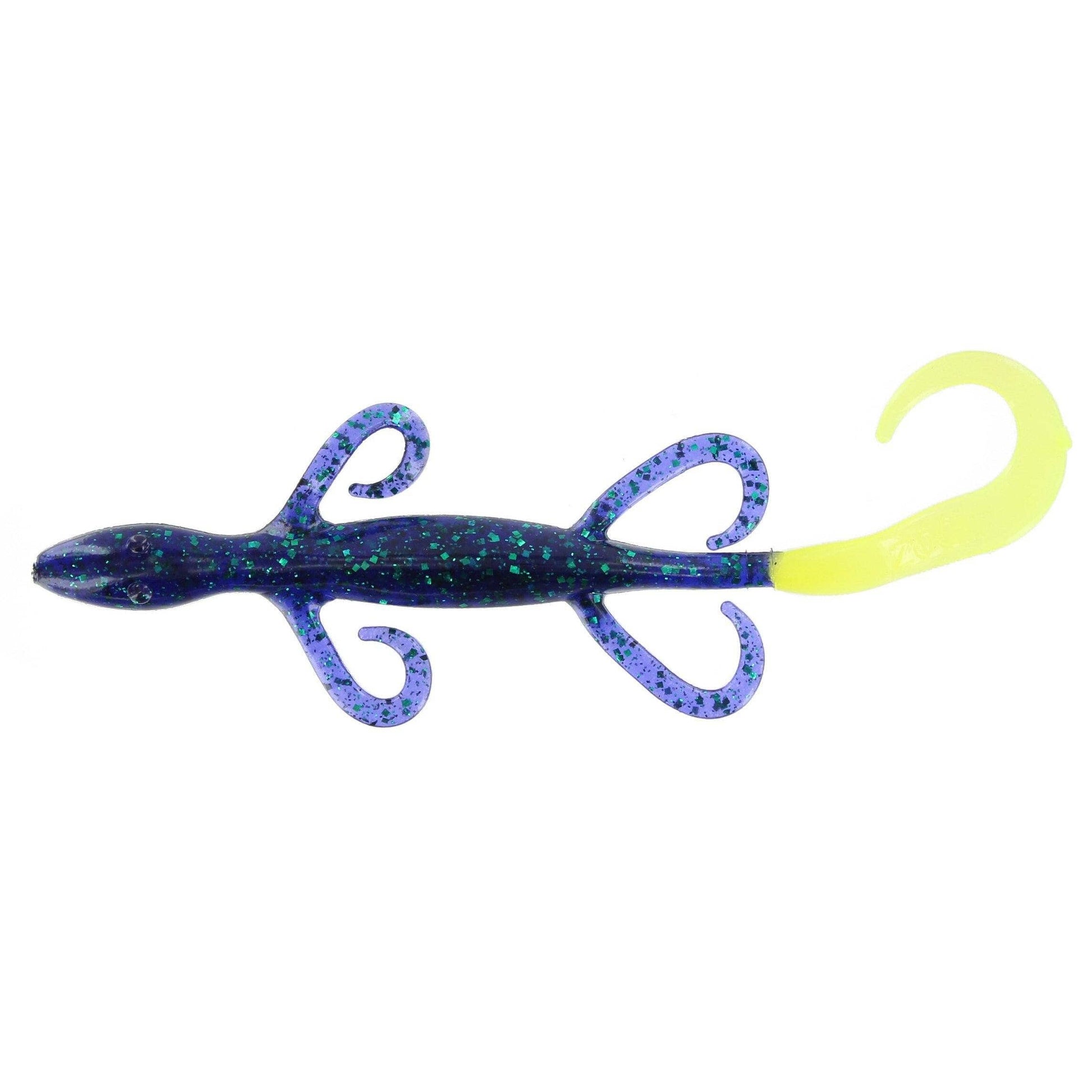 Zoom Lizard 6'' Junebug/Chartreuse 9Pk – Hammonds Fishing