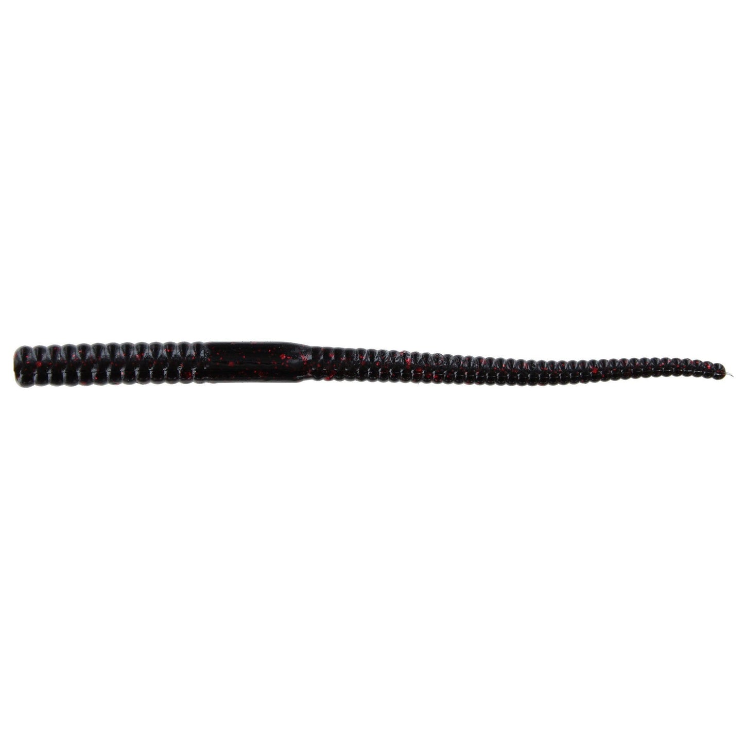 Zoom Shakey Head Worm 5'' Black Red Glitter 20Pk