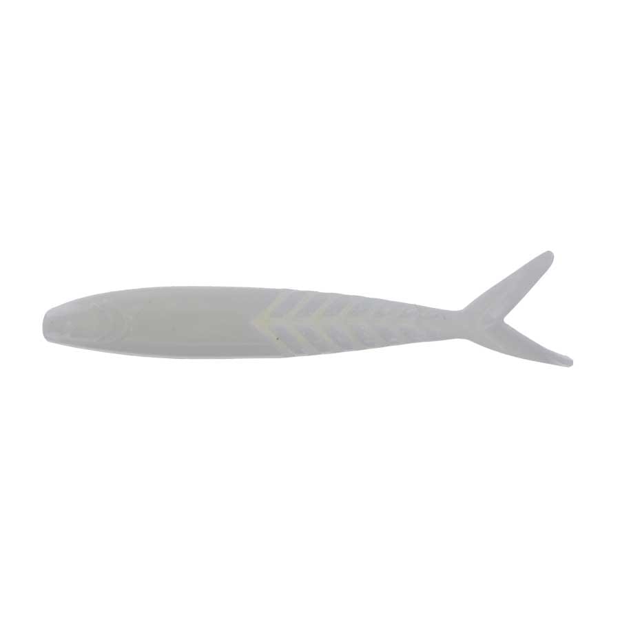 Zoom Shimmer Shad White-Zoom Shimmer Shad-Hammonds Fishing