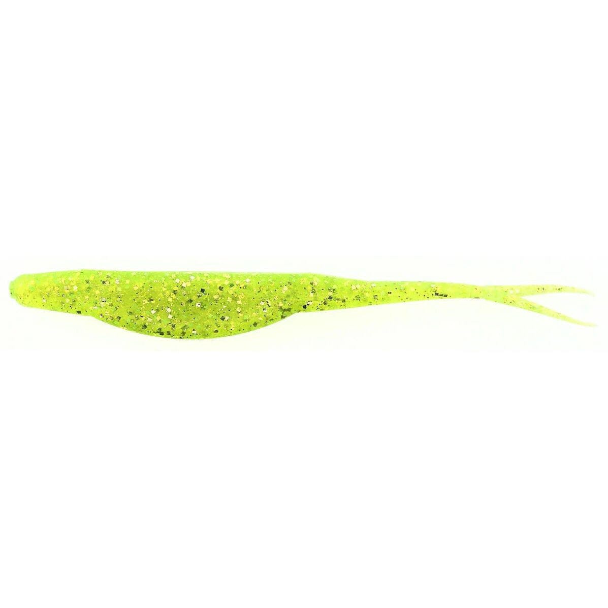 Zoom Super Fluke 5'' Chartreuse Glitter 10Pk