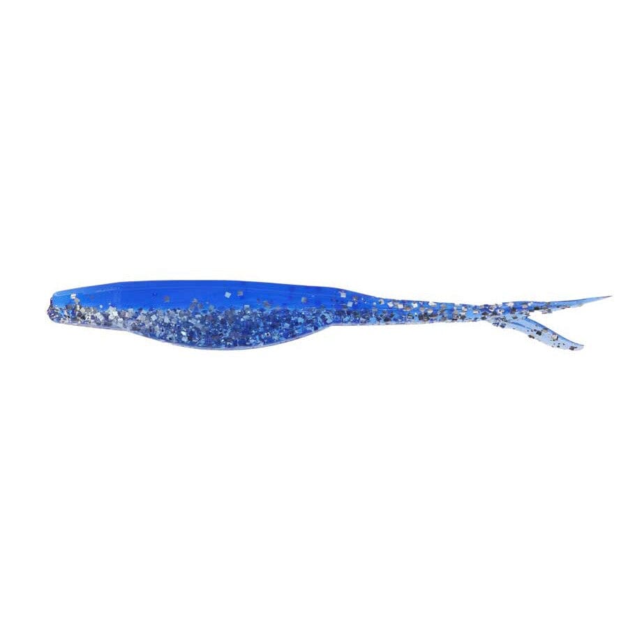 Zoom Super Fluke Jr 4'' Chrome Blue 10pk