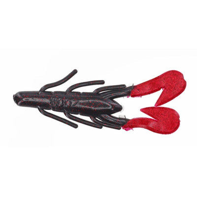 Zoom U-V Speed Craw 3.5'' Black Red Glit/Red 12pk