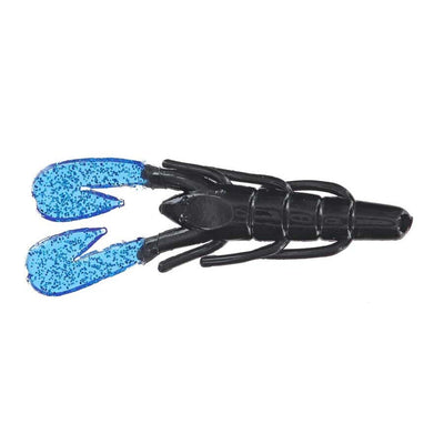 Zoom U-V Speed Craw 3.5'' Black/Blue Claw 12pk-Zoom U-V Speed Craw 3.5''-Hammonds Fishing