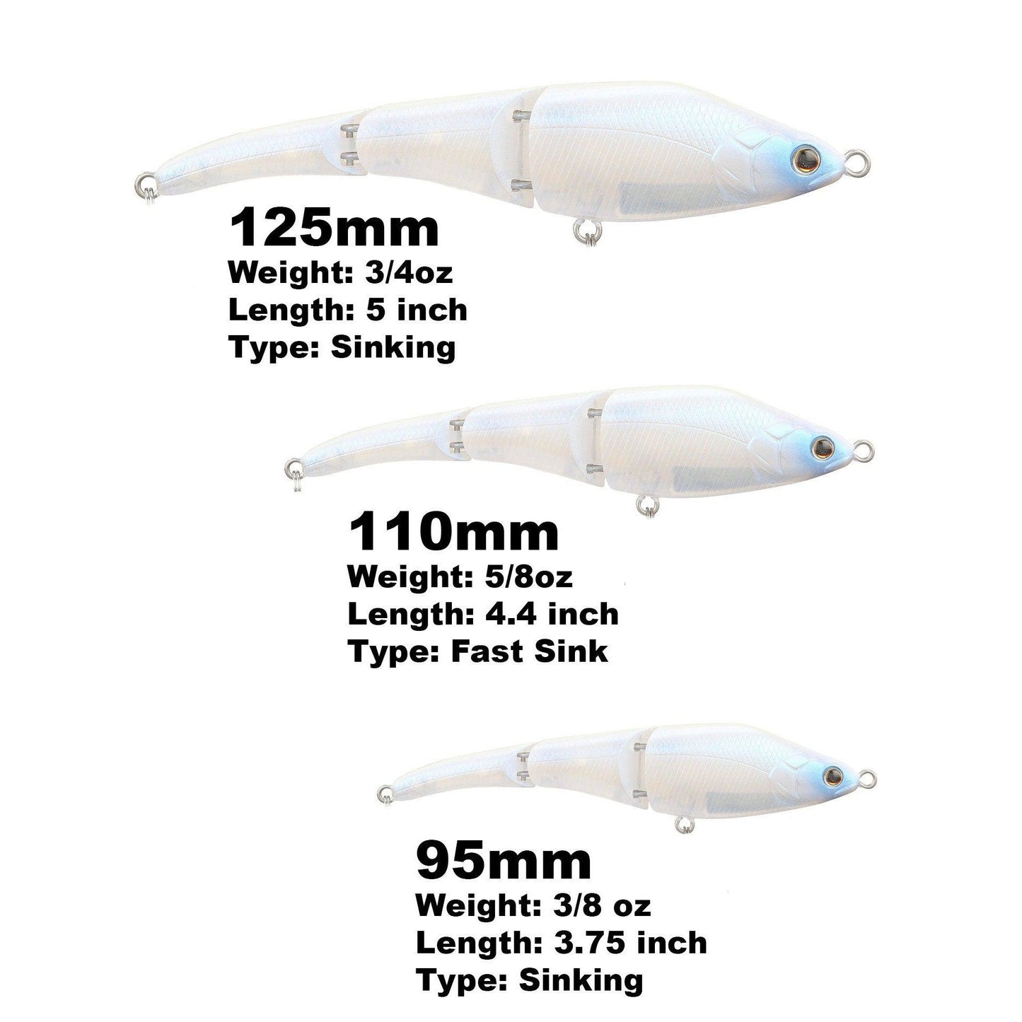 Berkley Magic Swimmer Ghost White