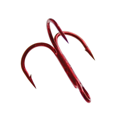 Gamakatsu Treble Round Bend Hook Red-Gamakatsu Treble Round Bend Hook Red-Hammonds Fishing