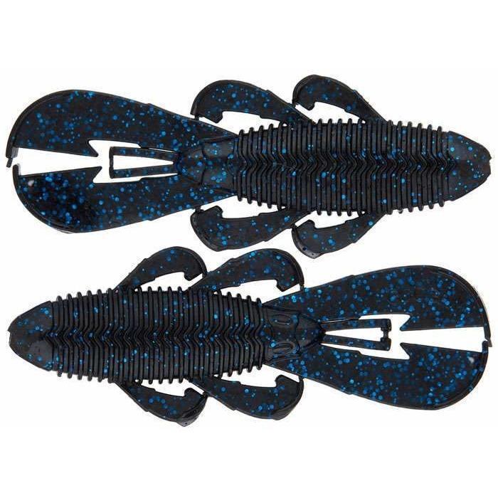 Googan Bandito Bug 4'' Black Blue Flake 7Pk-Googan Bandito Bug-Hammonds Fishing