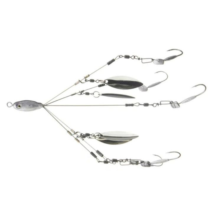 Picasso Micro Bait Ball Umbrella Rig 4" w/Jig Heads