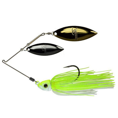 Picasso NiTi Pro Double Willow Spinnerbait Chartreuse White-Picasso NiTi Pro Double Willow Spinnerbait-Hammonds Fishing