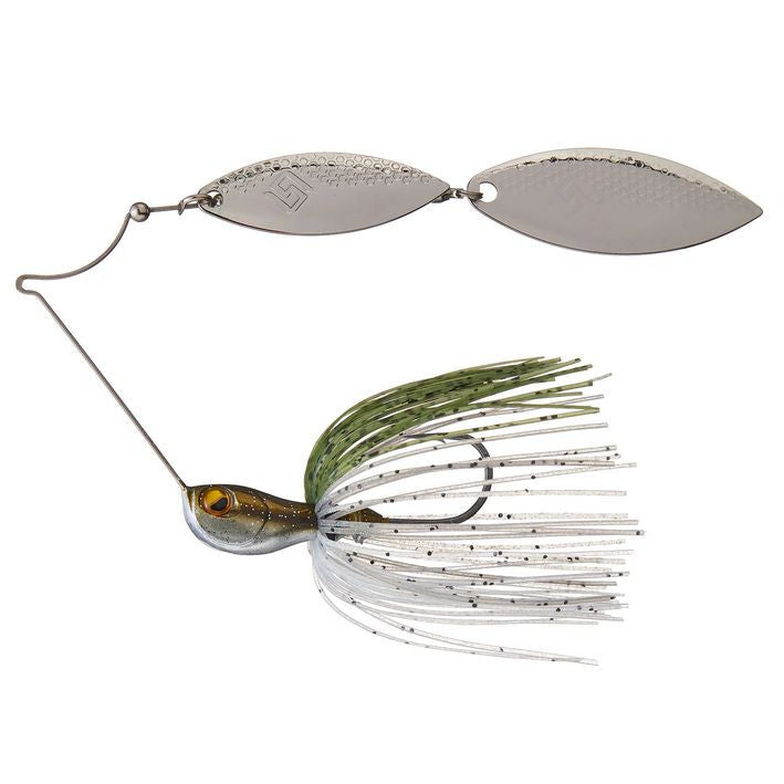 RAID Japan Level Spin Double Willow Spinnerbait Smoke Shad