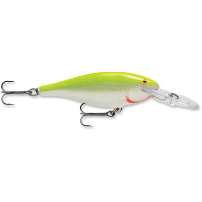 Rapala Shad Rap 07 Silver Fluorescent Chartreuse-RAPALA SHAD RAP 07-Hammonds Fishing