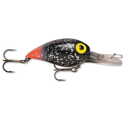 Storm Original Wiggle Wart 05 Black Glitter / Fluorescent Red Tail-Storm Original Wiggle Wart-Hammonds Fishing