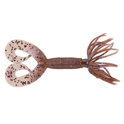 Yamamoto 2.5" Double Tail Hula Grub Cinnamon Black Purple Flk