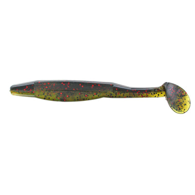 Weighted Hook) 4 Fluke Soft Plastic - PEARL/WATERMELON BACK - 5 Rigs – All  About The Bait